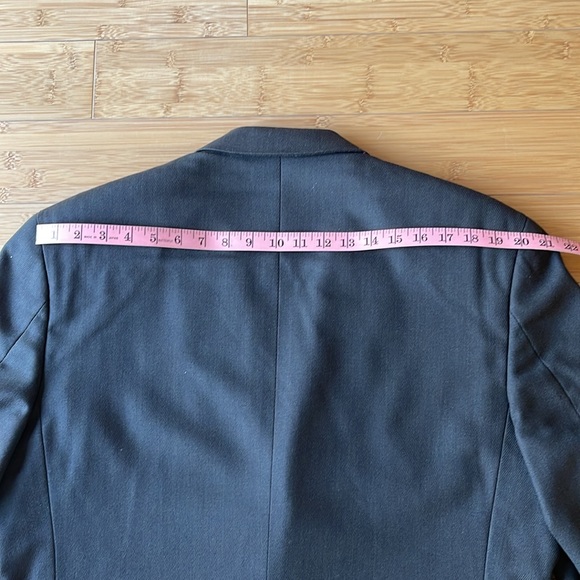 ALFANI Macy's Men's Store 2 Piece 100% Wool Suit 42L Dkbrown 3 Button - Picture 6 of 15